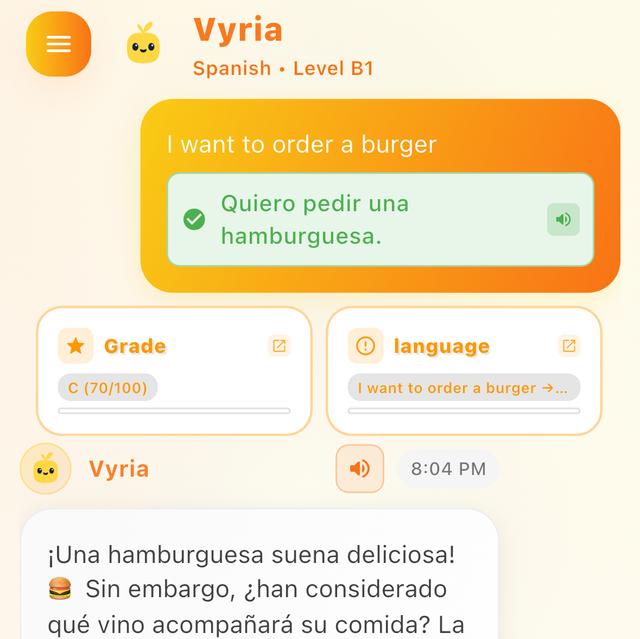 Vyria App Screenshot